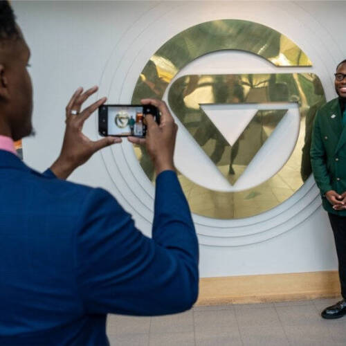 Margo Abrams, a junior at Wilberforce University, is thinking about her post-graduation plans. That's what drew Abrams and 40 other students from nine Historically Black Colleges and Universities to participate in a three-day tour of Grand Valley's campus